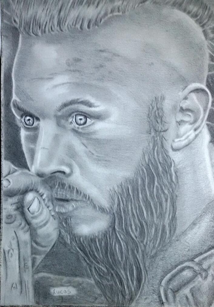 706x1014 Ragnar Lothbrok Drawing In Pencil Vikings - Ragnar Lothbrok Sketch