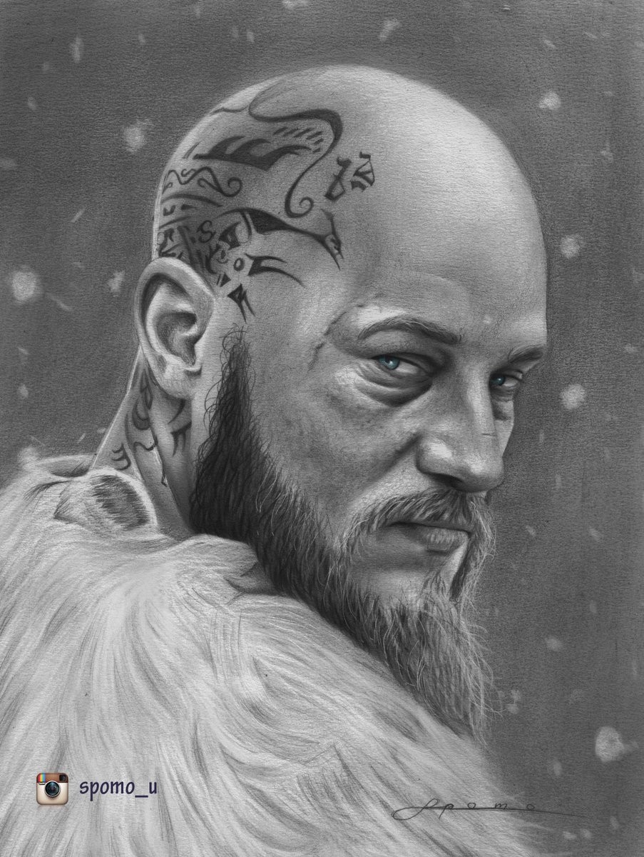 903x1200 Spomo - Ragnar Lothbrok Sketch