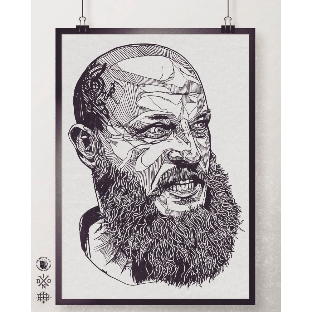 1000x1000 The Bearhug Co - Ragnar Lothbrok Sketch