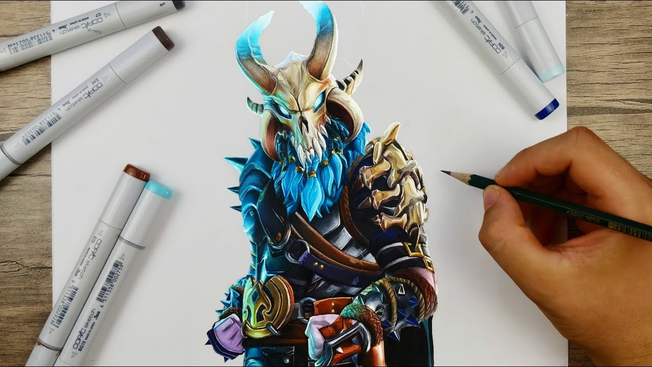 1280x720 Fortnite Drawing Ragnarok - Ragnarok Sketch