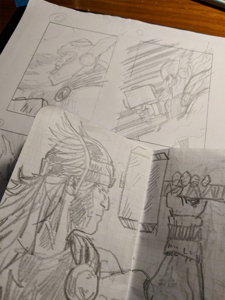 768x1024 Thor Ragnarok Sketch Cards For Marvelupper Deck - Ragnarok Sketch