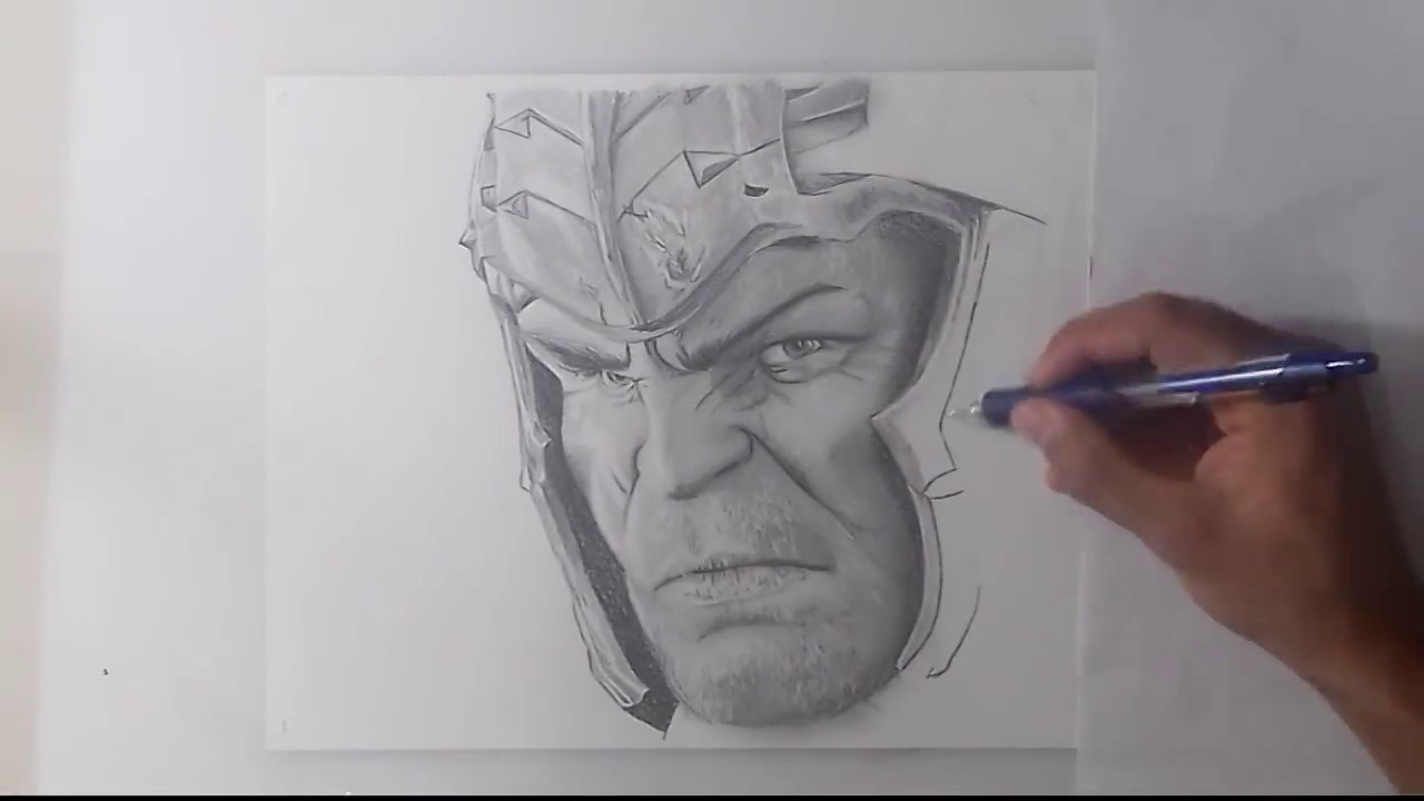 1280x720 Speed Drawing Hulk Thor Ragnarok - Ragnarok Sketch