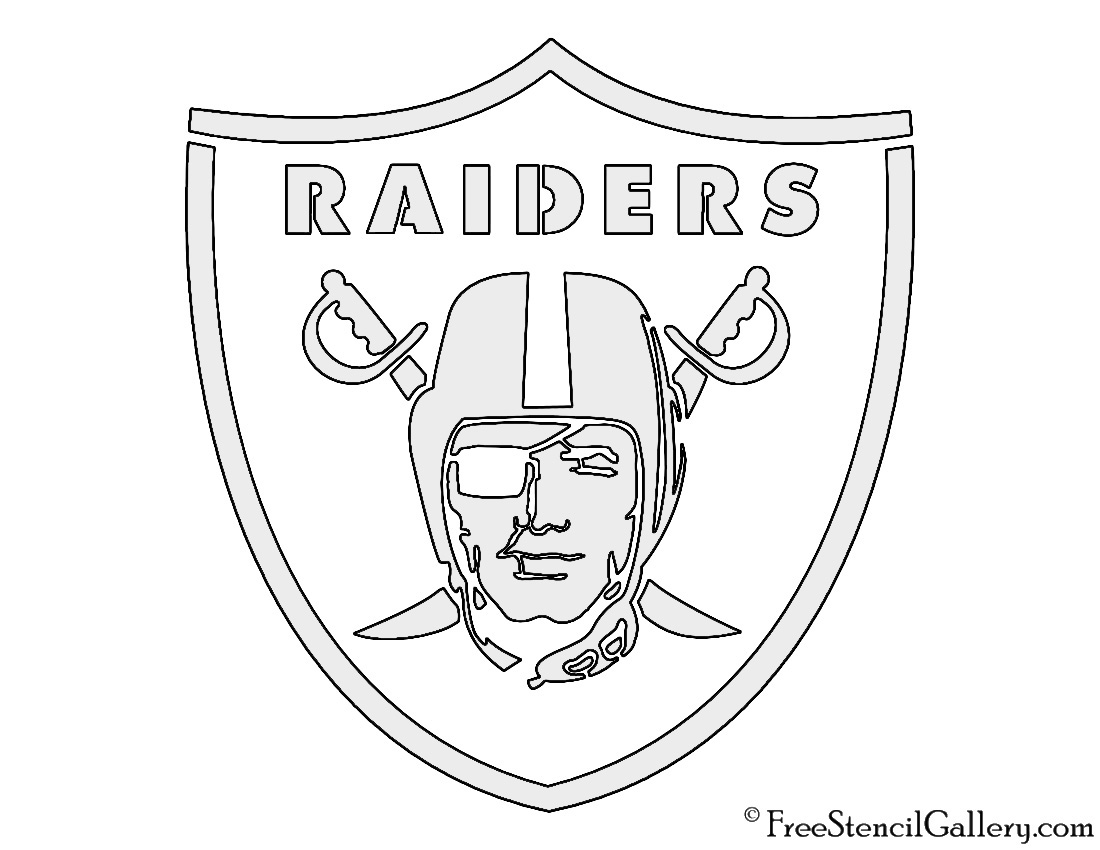 1100x850 Nfl Oakland Raiders Stencil Free Stencil Gallery - Raiders Sketch