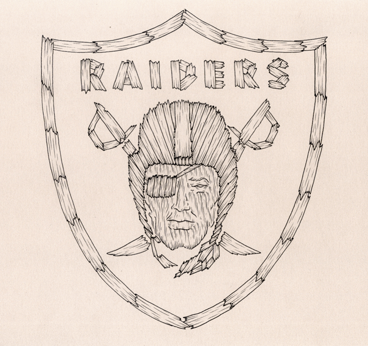 739x696 Raiders Drawing - Raiders Sketch