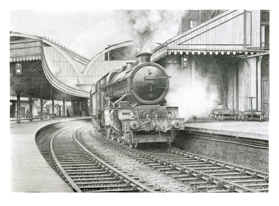 567x419 Drawings Of Ex Great Western Railway Locomotives On Behance - Railway Sketch