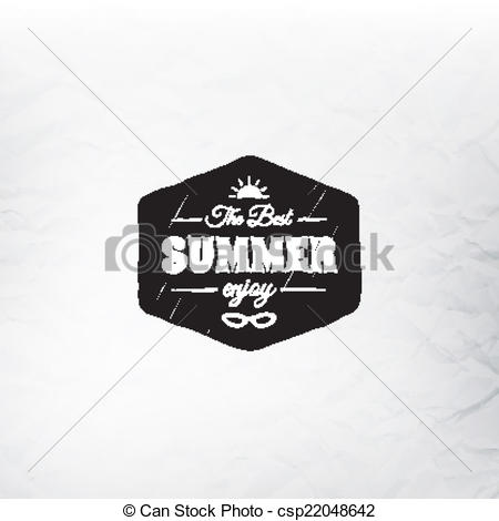 450x470 Retro Summer Label In Doodle Sketch Style Isolated On Glass... Eps - Rain Drop Sketch