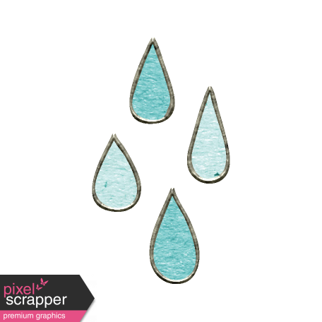 456x456 Summer Day - Rain Drop Sketch