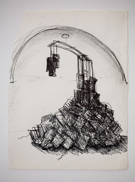 461x620 Julia Mandle Fabricating Rain Concept Sketch - Rain Sketch