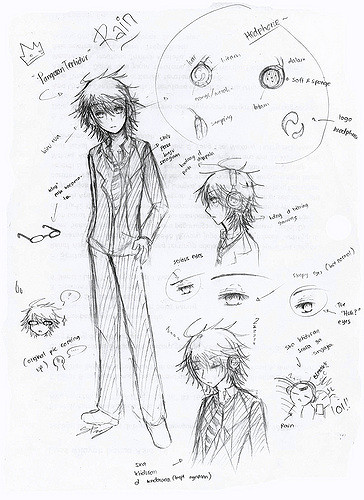 364x500 Rain Sketch Just A Sketch Of Rain,my Newest Chara~!!3 - Rain Sketch