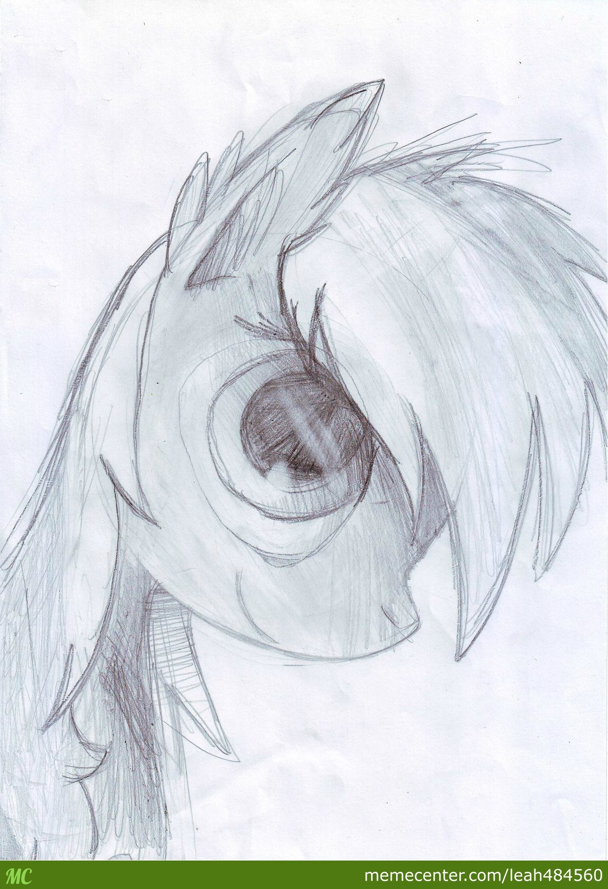 1240x1812 Pony Drawing21 - Rainbow Dash Sketch