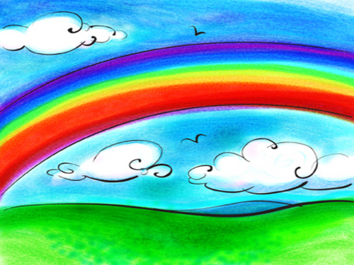 500x375 Rainbow Sketch Jane Lowe - Rainbow Sketch