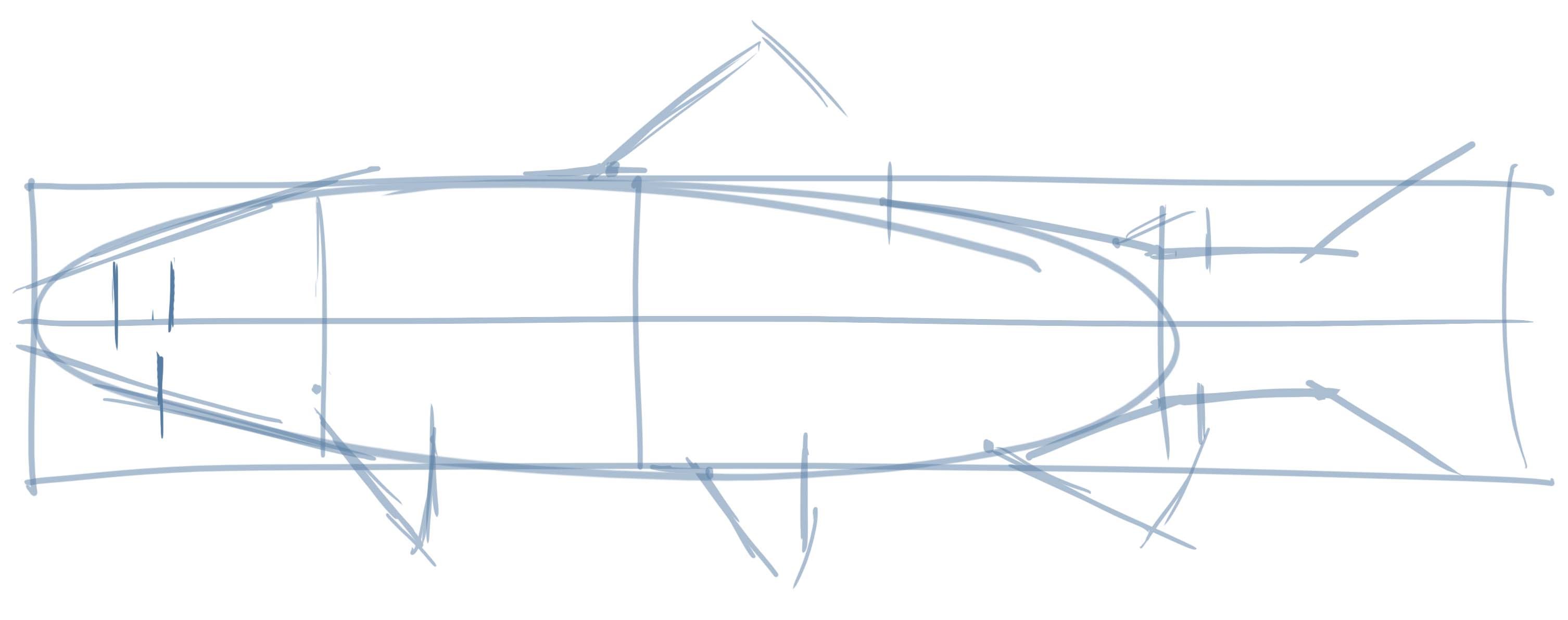 3012x1191 How To Draw A Trout Step By Step - Rainbow Trout Sketch