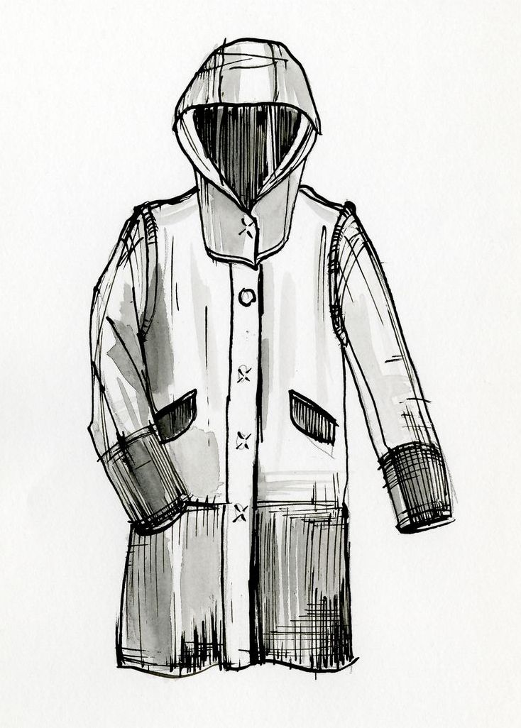 Raincoat Sketch at Explore collection of Raincoat