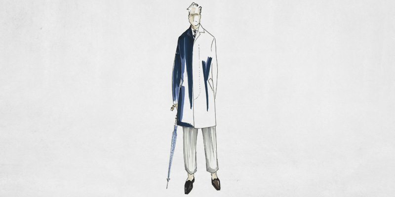 800x400 The English Summer Raincoat Crombie Chronicle - Raincoat Sketch