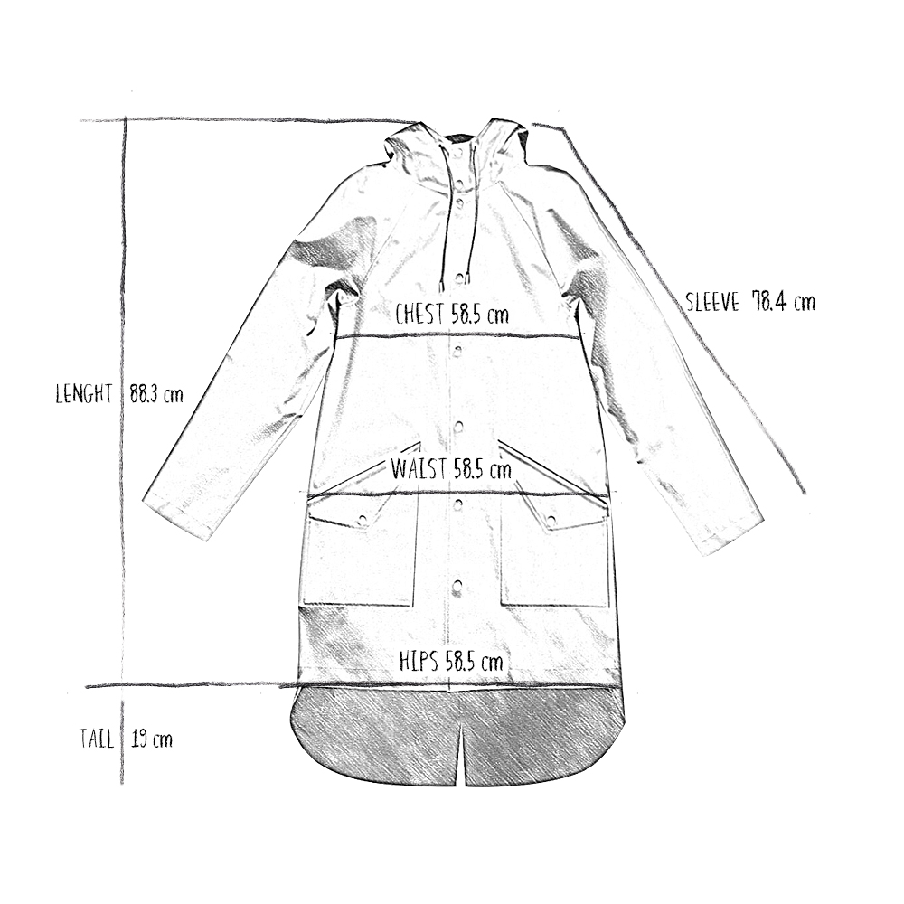 1000x1000 Unisex Burgundy City Raincoat - Raincoat Sketch