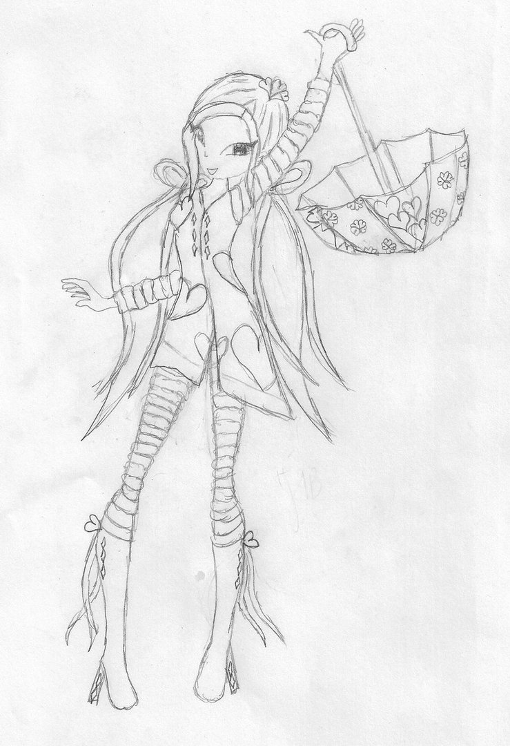739x1080 Amulet Raincoat Sketch By Yukihime Sama - Raincoat Sketch