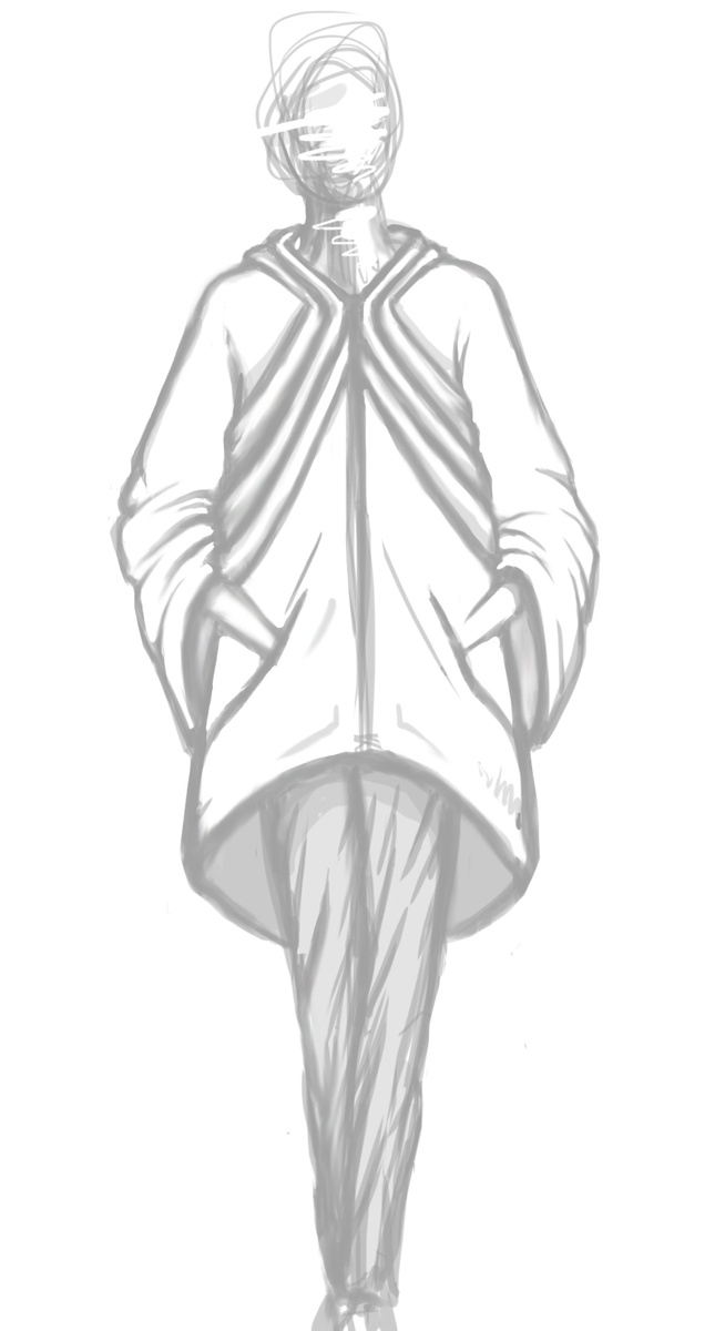 654x1200 Arts The Harvard Crimson - Raincoat Sketch