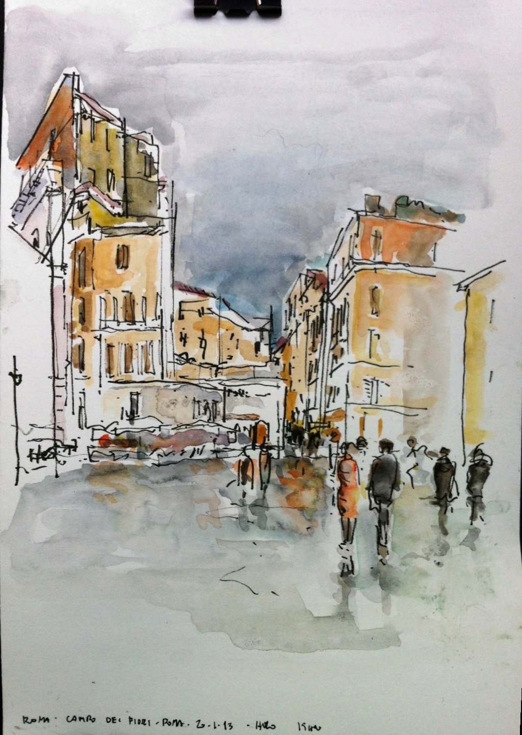 Rainy Day Sketch at PaintingValley.com | Explore collection of Rainy ...