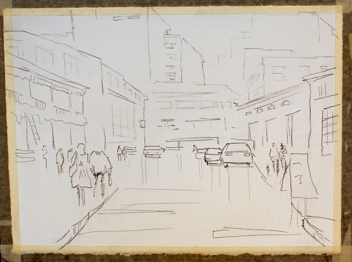 1200x895 Rainy Day In Seattle - Rainy Day Sketch