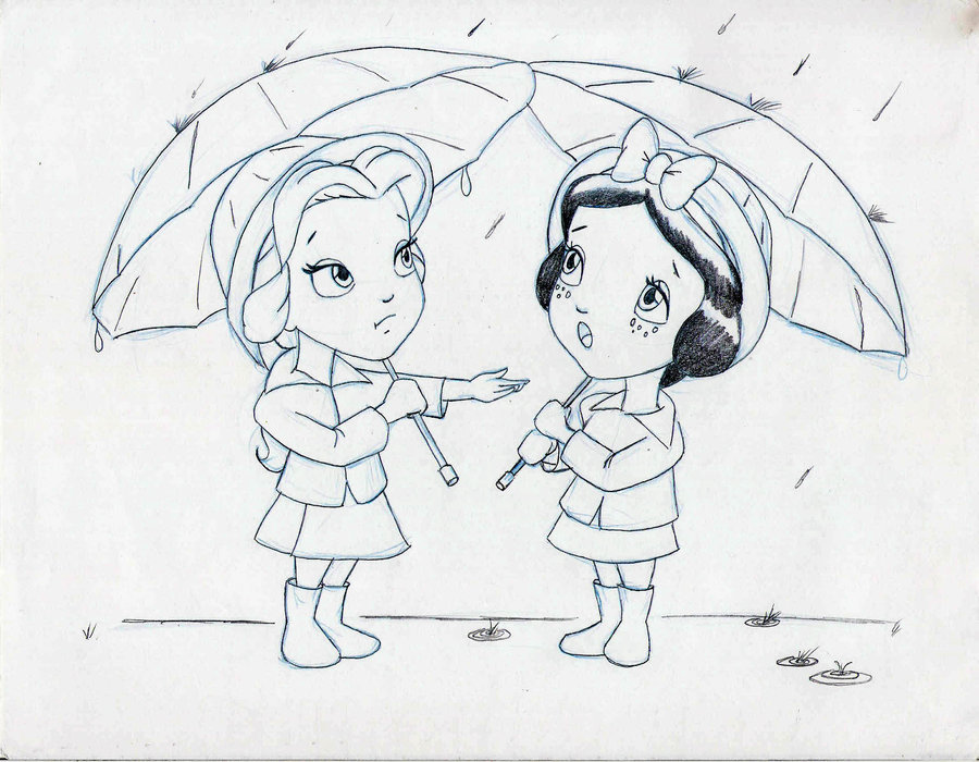 900x700 Rainy Day1 By Anime Ray - Rainy Day Sketch For Kids