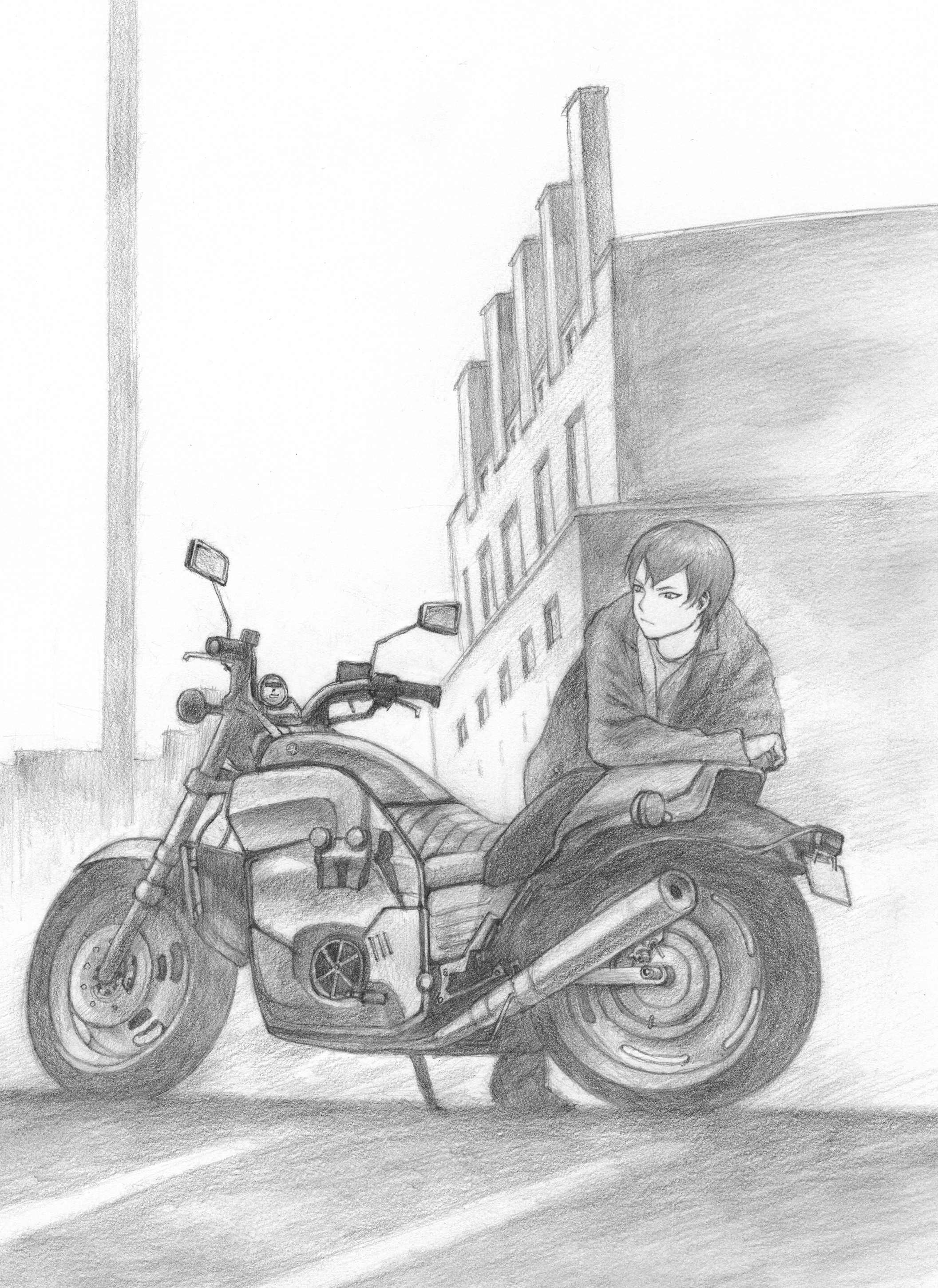 2113x2900 Imitation2learn A 30 Drawing By Rainy Season - Rainy Season Sketch