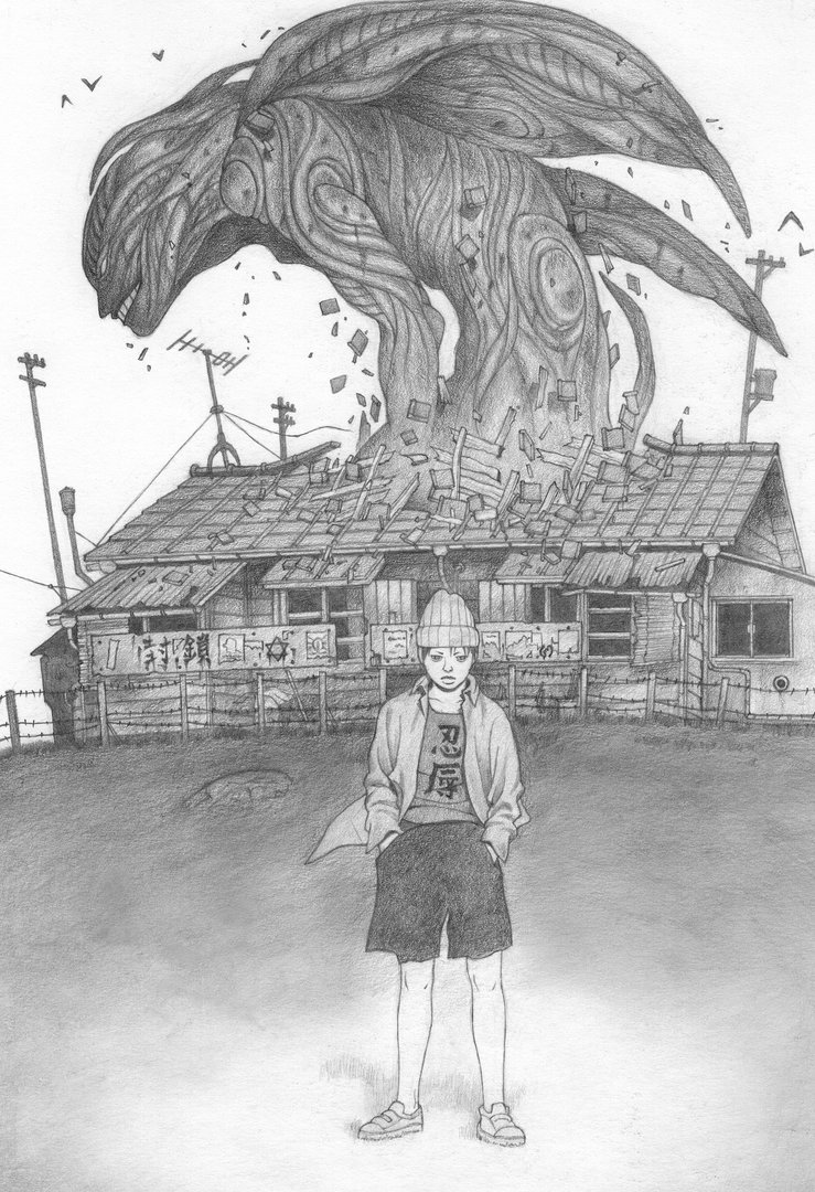 739x1080 Imitation2learn A 31 Drawing By Rainy Season - Rainy Season Sketch