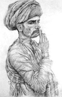 206x320 My Sketches Amp Drawings.. - Rajasthani Sketch