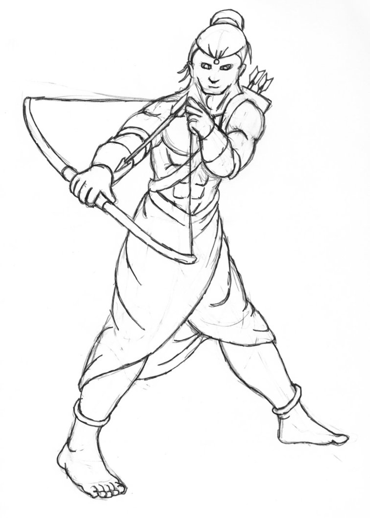 756x1056 Alternate Demon Sketch - Rama Sketch