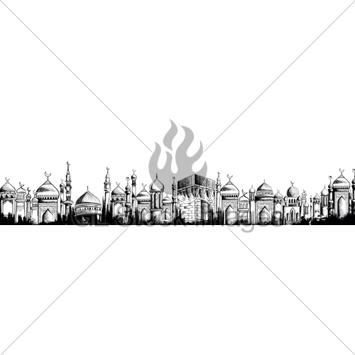 500x500 Ramadan Kareem Generous Ramadan Greetings For Islam Relig... Gl - Ramadan Sketch