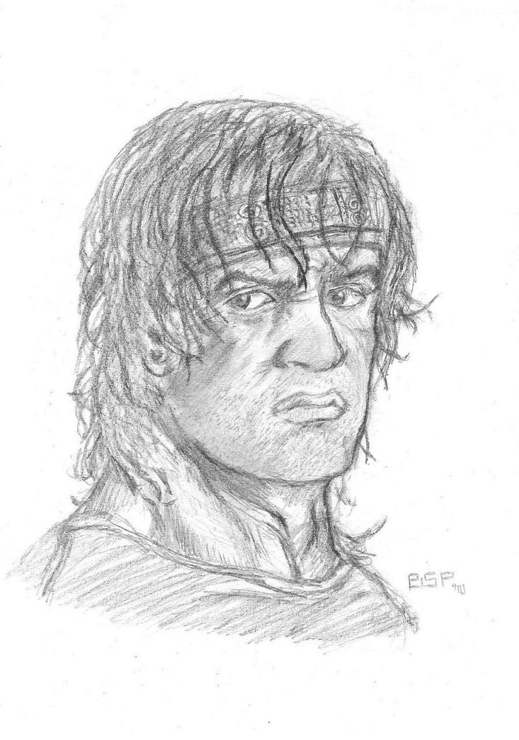 Rambo Sketch at PaintingValley.com | Explore collection of Rambo Sketch