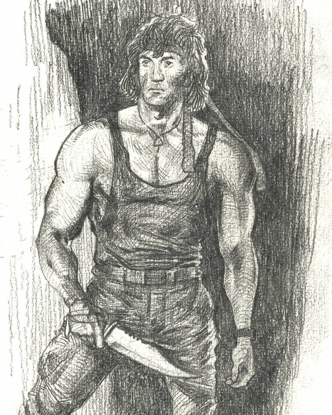 1080x1350 Alpi. Victor Alpi. John Rambo. - Rambo Sketch
