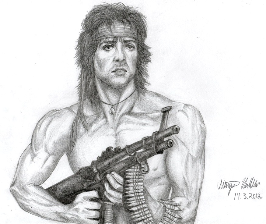 Rambo Sketch at Explore collection of Rambo Sketch