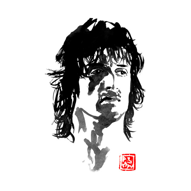 630x630 John Rambo - Rambo Sketch