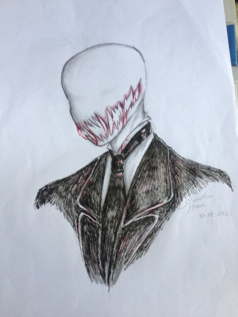 774x1032 Random Sketches (Slender Man) By Nezuewe - Random Sketches