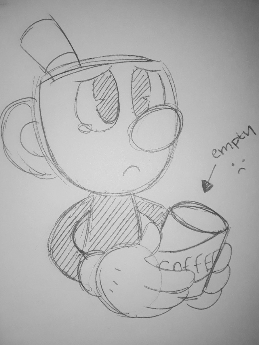 900x1200 Ninjahaku21 On Twitter Some More Random Sketches Of Cuphead And - Random Sketches
