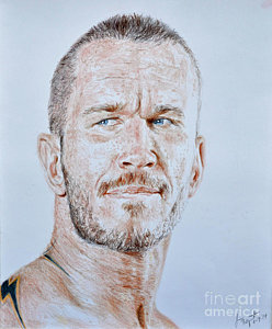 248x300 Pro Wrestling Legend Randy Orton Drawing By Jim Fitzpatrick - Randy Orton Sketch