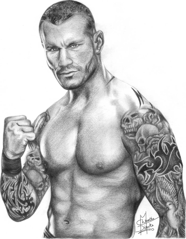 789x1012 Randy Orton Pencil Drawing By Chirantha - Randy Orton Sketch