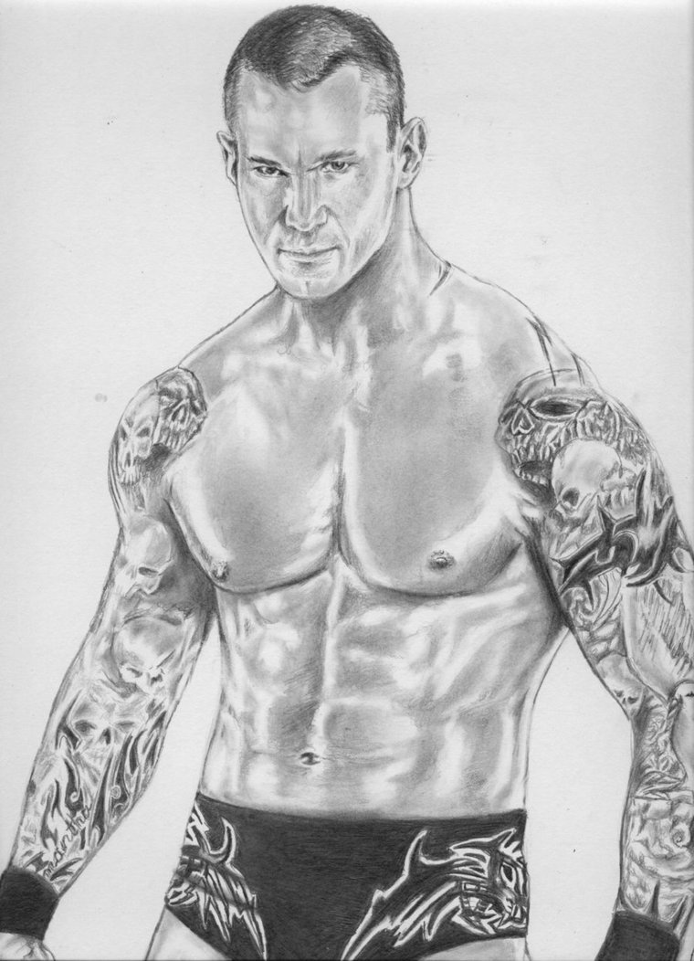 760x1052 Randy Orton By Saathvikputhran On Newgrounds - Randy Orton Sketch