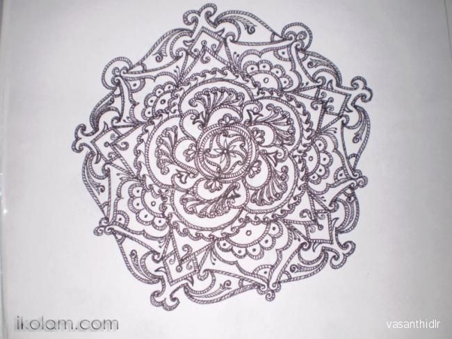 650x488 Rangoli Free Hand Sketch Rangoli Indian Patterns - Rangoli Sketch