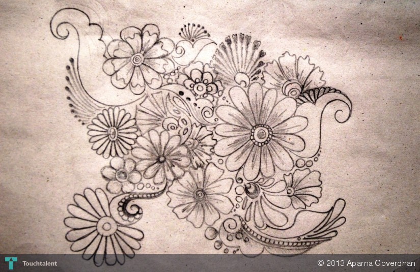 825x535 The Rangoli ...!!! Touchtalent - Rangoli Sketch