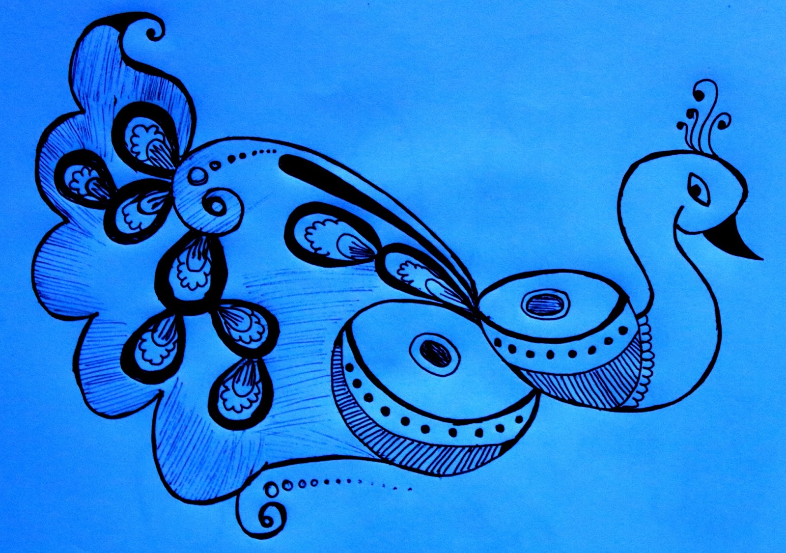 1600x1126 Pencil Arts And Mehndi Designs Peacock Design Rangoli Pencil Sketch - Rangoli Sketch Designs