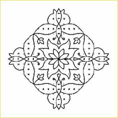 Rangoli Sketch Designs at PaintingValley.com | Explore collection of ...