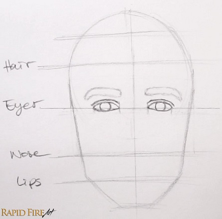 445x439 How To Draw Faces For Beginners Simple Rapidfireart - Rapid Sketch Tutorial