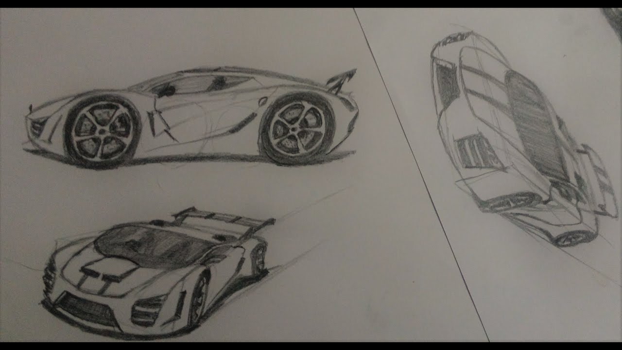 1280x720 How To Rapid Sketch A Car Easy And Simple (Part 1) - Rapid Sketch Tutorial