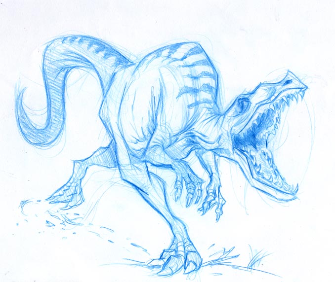 678x572 Raptor Sketch By Superstinkwarrior - Raptor Sketch