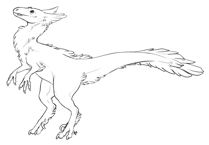 700x486 Raptor Sketch Weasyl - Raptor Sketch