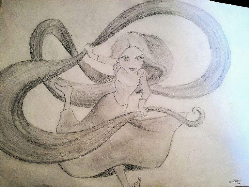 1024x768 Rapunzel Sketch Art Amino - Rapunzel Sketch