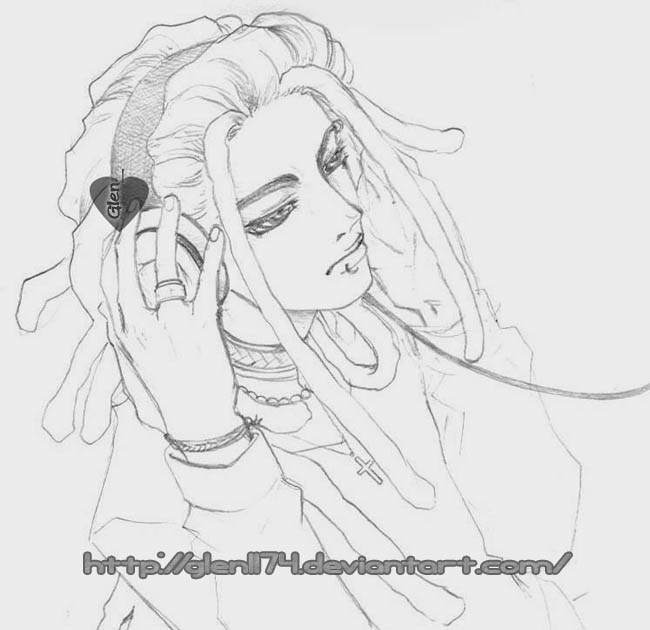 650x630 Rasta Boy Sketch By Glen1174 - Rasta Sketch