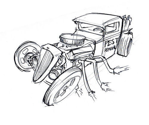 500x417 Rat Rod Sketches - Rat Rod Sketches