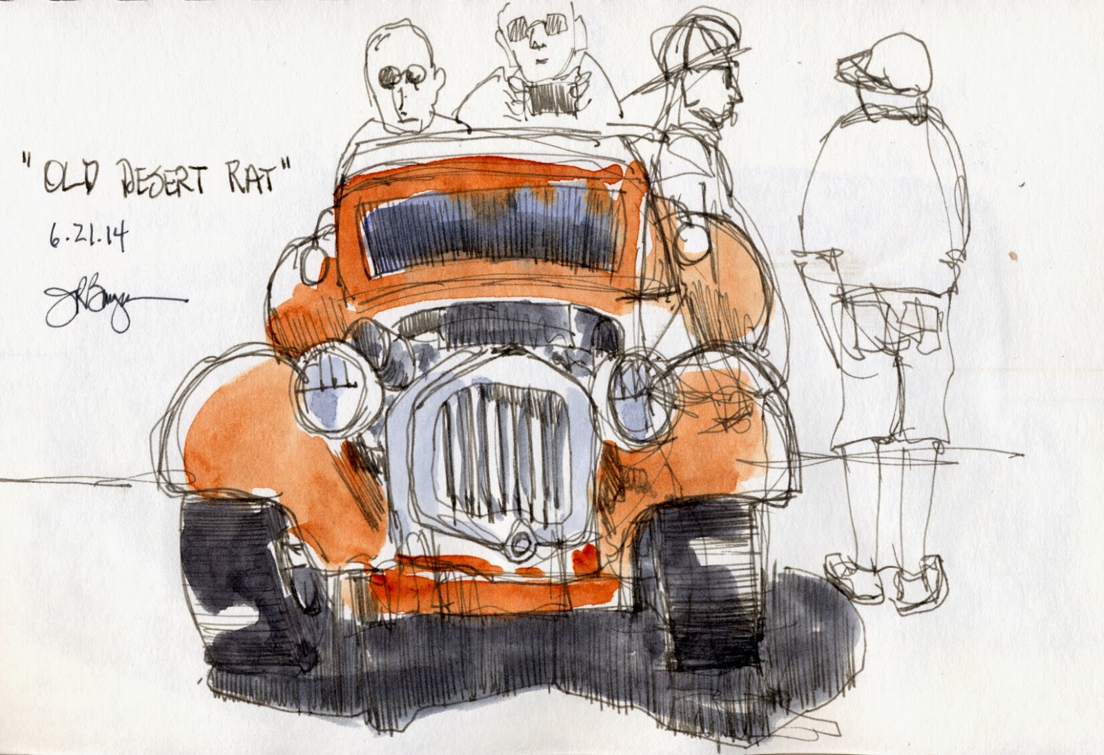 1600x1094 Urban Sketchers Tri Cities, Washington Rat Rod Sketching - Rat Rod Sketches